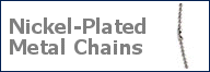 Nickel-plated metal chains