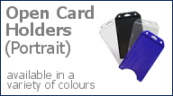 Open card holders (portrait)